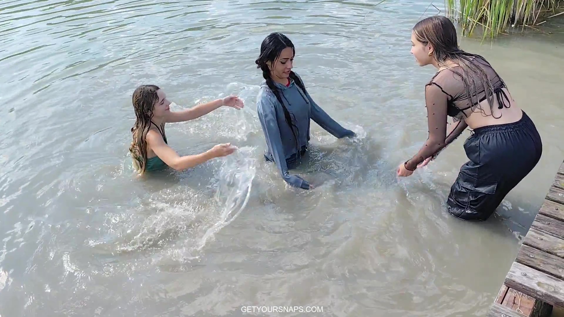 Violet, Ellie & Gina in the Lake (Part 3) - Image 4