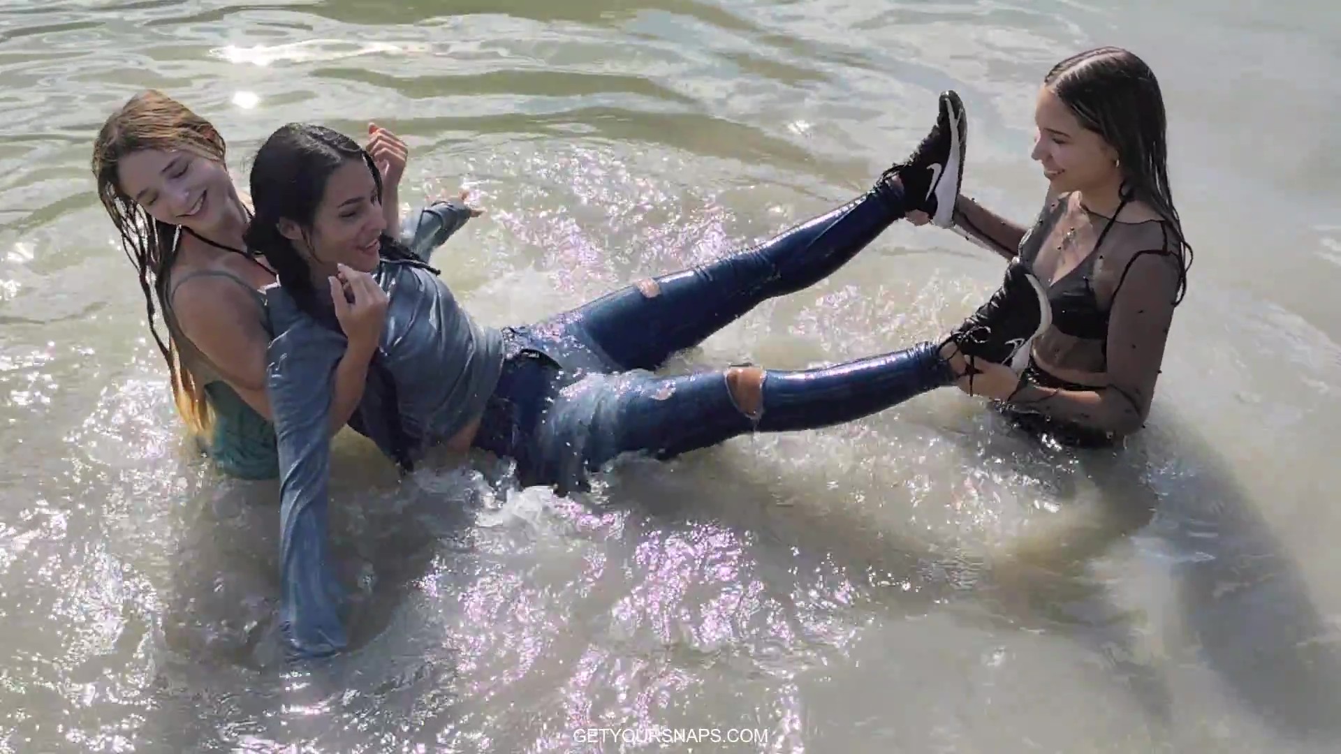 Violet, Ellie & Gina in the Lake (Part 3)