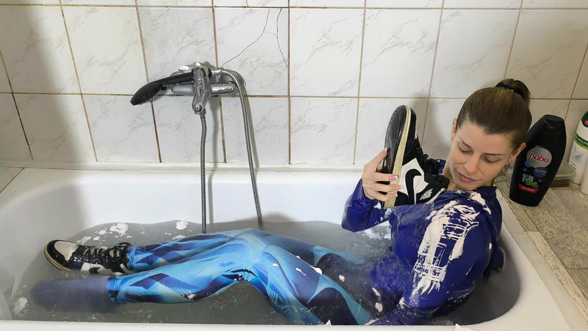 Jazmin gets wet in blue - frame at 4m41s Jazmin gets wet in blue - frame at 4m41s