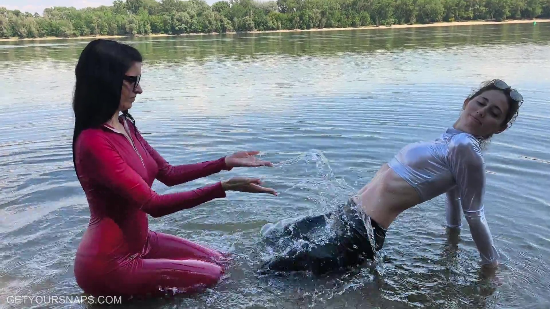 Nina joins Alessia in the river - Image 3