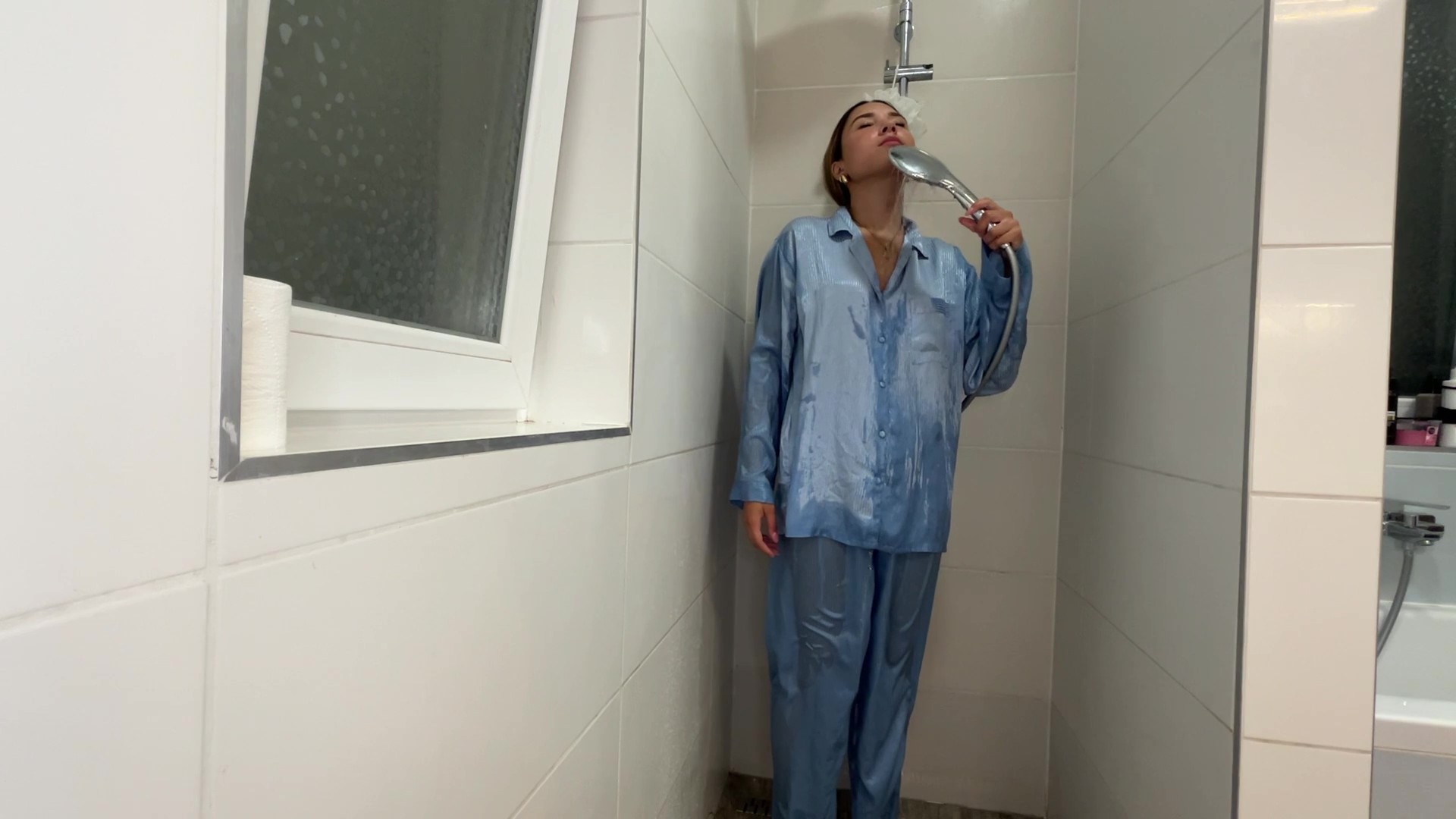 Ellie Gets Wet in Her Pajamas - Image 4