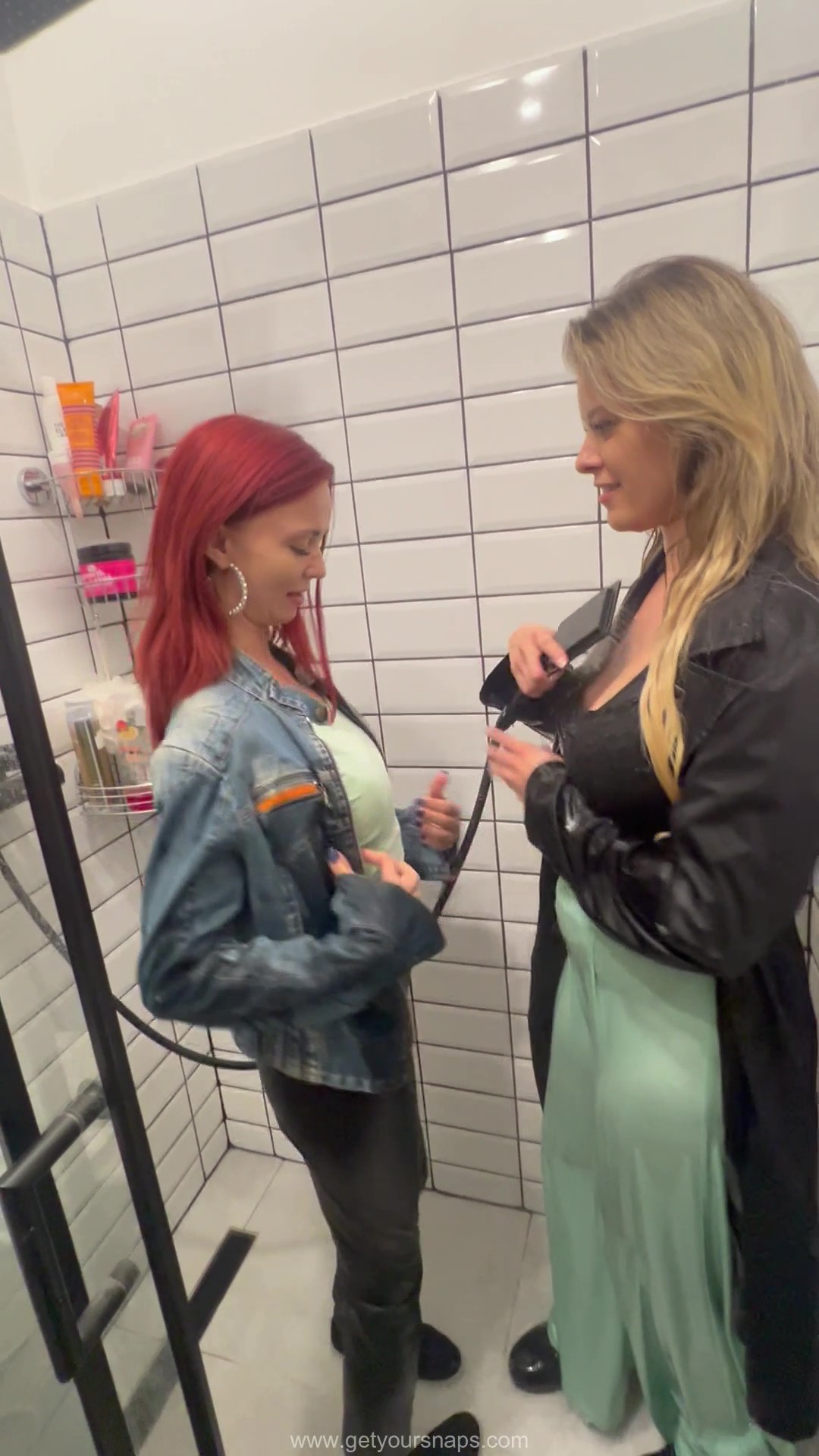 Bella and Ana Take a Shower Together Fully Clothed - Image 5